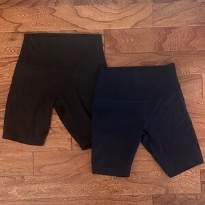 Lululemon Align Biker Shorts - Navy and Black